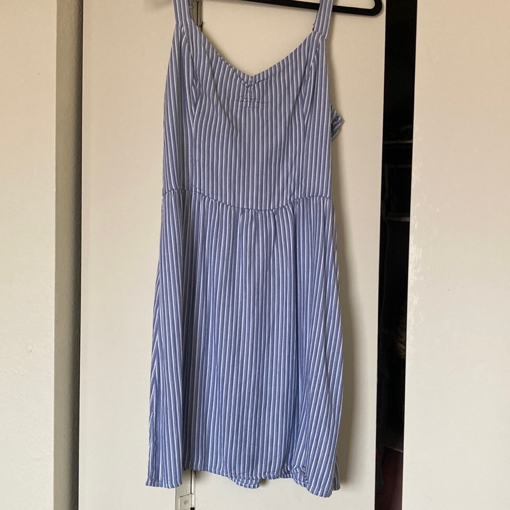 Hollister striped tie back short dress